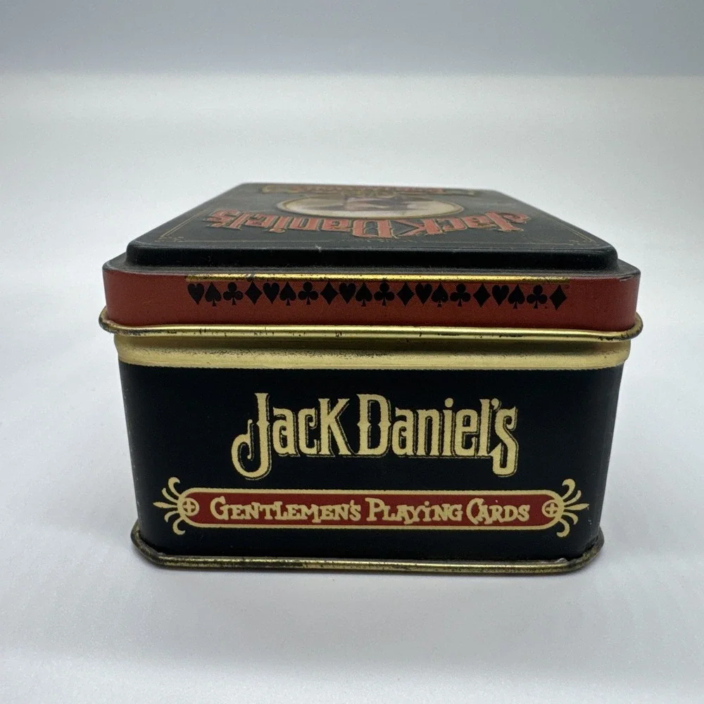 VTG Jack Daniels Old No. 7 Gentlemen Playing Cards w/Tin, -England-